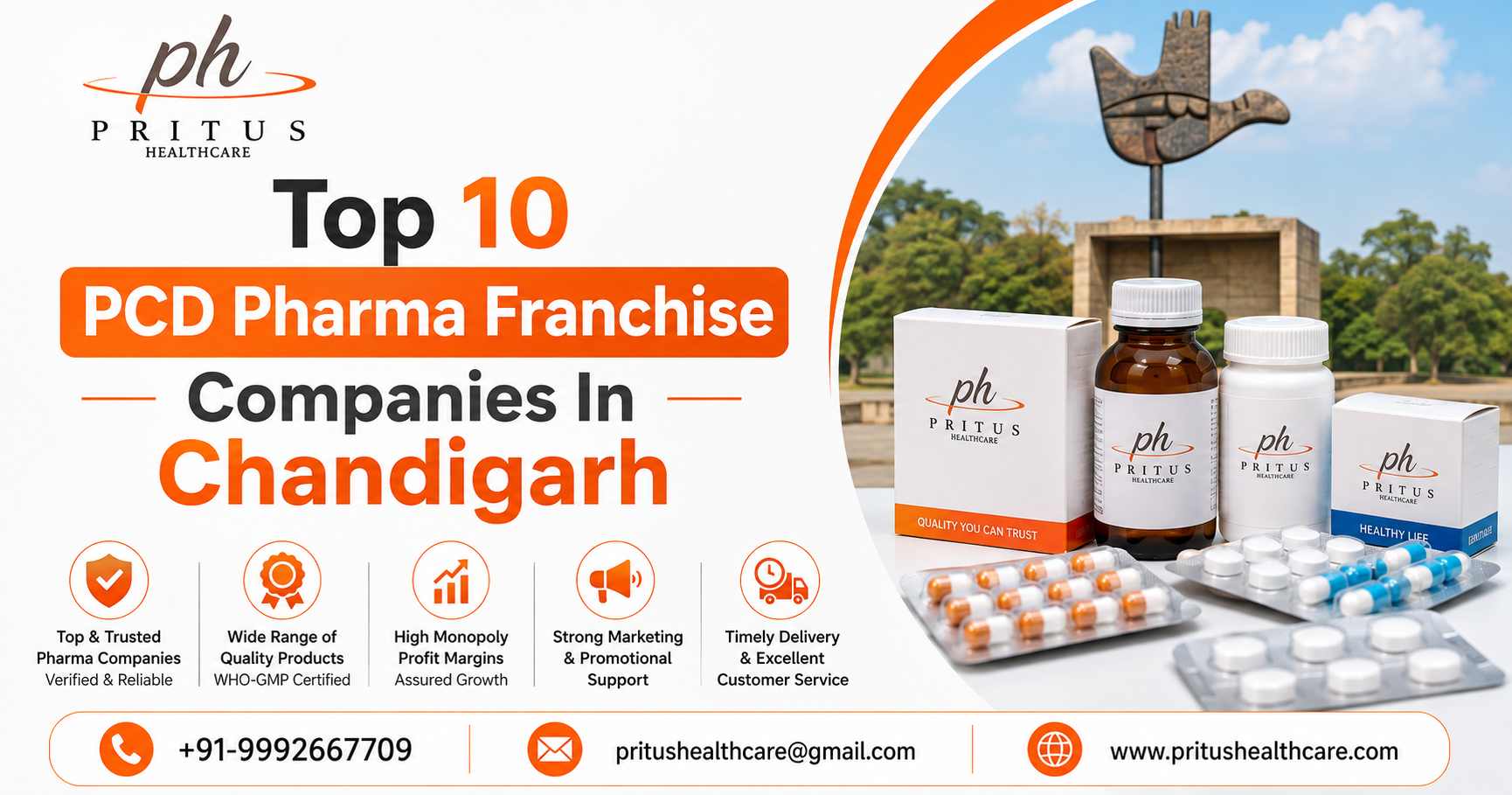 Top 10 PCD Pharma Franchise Companies In Chandigarh