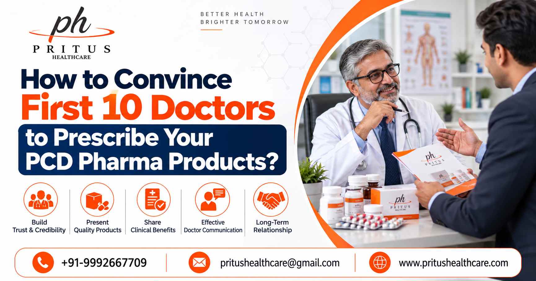 How to Convince First 10 Doctors to Prescribe Your PCD Pharma Products?